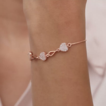 Rose Gold Heavenly Heart Bracelet