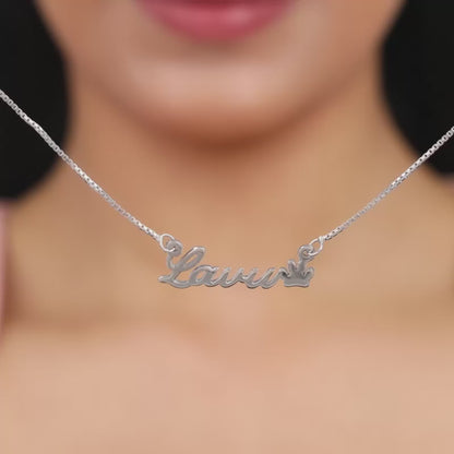 Silver Personalised Dog Lover Necklace