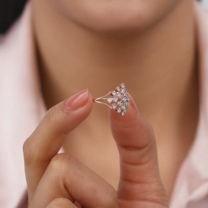 Rose Gold Spectacular Diamond Ring