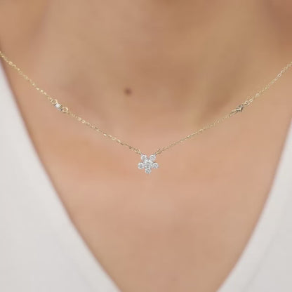 Gold Novae Diamond Necklace