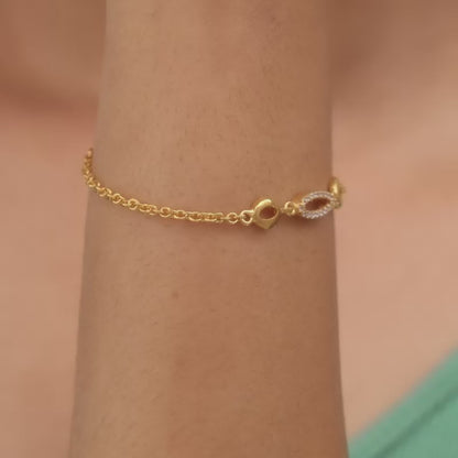 Golden Oval Delight Bracelet