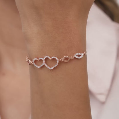 Rose Gold Bright Heart Bracelet