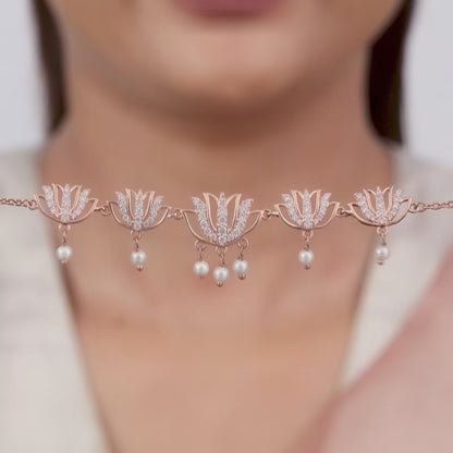 Rose Gold Saumya Alli Necklace