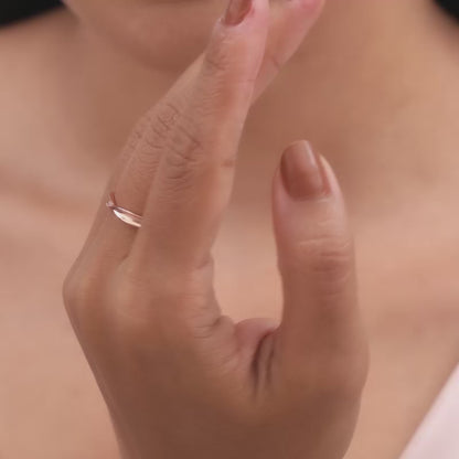 Anushka Sharma Rose Gold Minimal Grace Ring