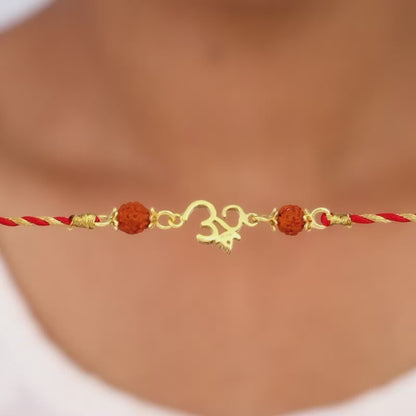 Golden Omkar Rakhi