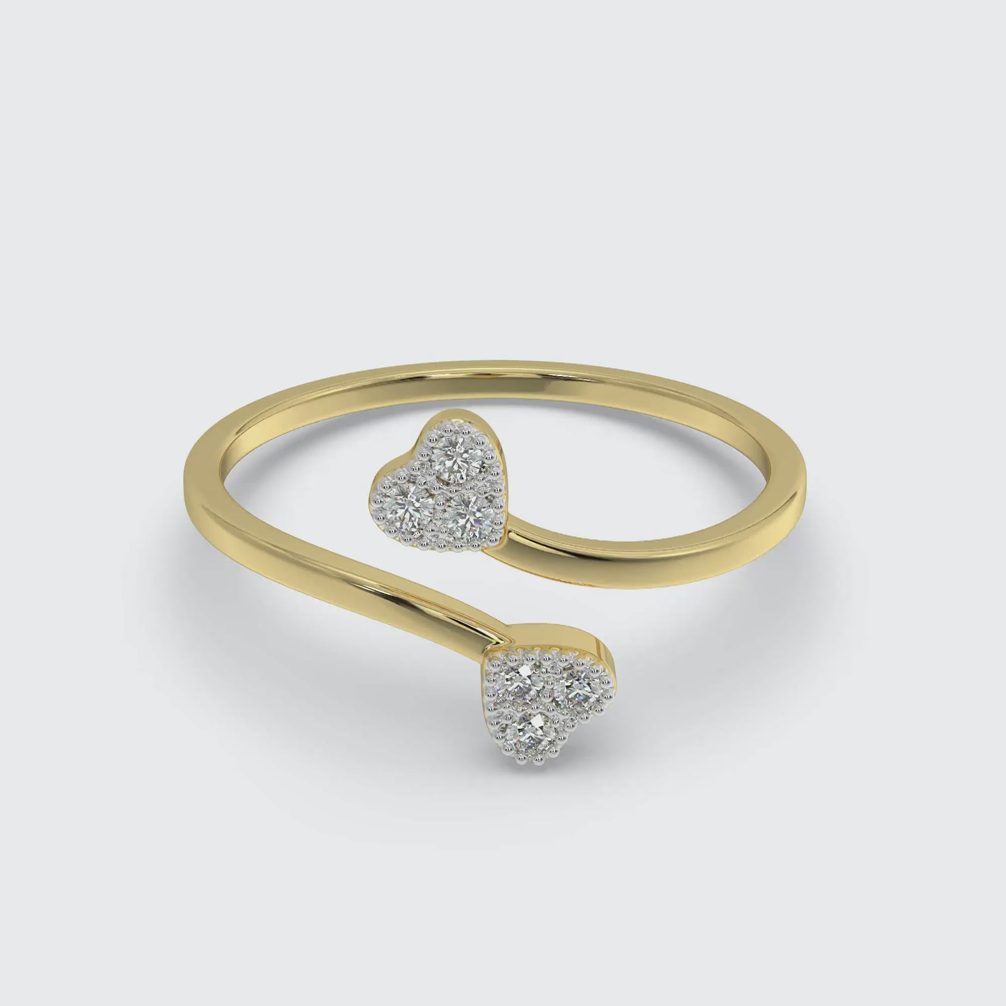 Deals Heart beat 14k solid gold ring size 7