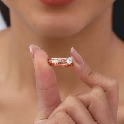 Rose Gold Bright Trail Ring