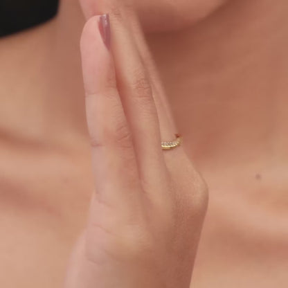 Golden Blissful Wave Ring