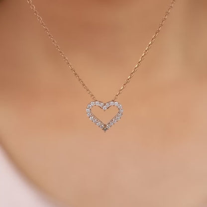 Rose Gold Heartful Diamond Pendant