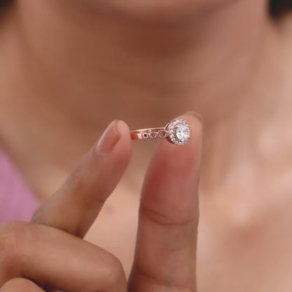 Rose Gold Encircled Ring