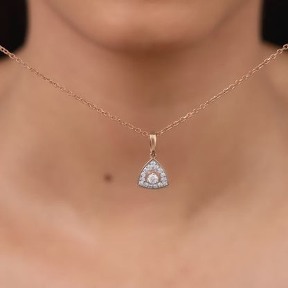 Rose Gold Desirable Diamond Pendant