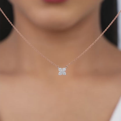 Rose Gold Amorette Diamond Necklace