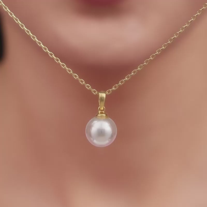 Simple Style Invisible Fishing Line Imitation Pearl Necklace - Temu
