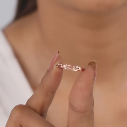 Rose Gold Wreath Ring