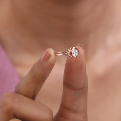 Rose Gold Beauty Blinks Ring