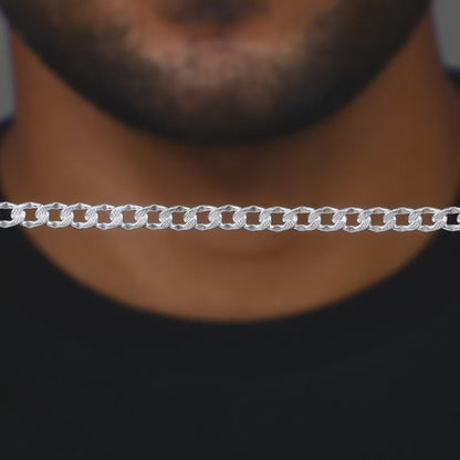 Silver Bravura Chain For Him