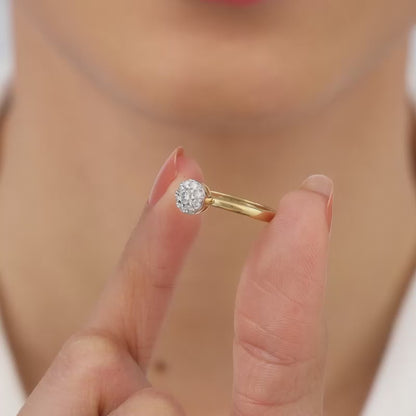 Gold Organic Radiance Diamond Ring