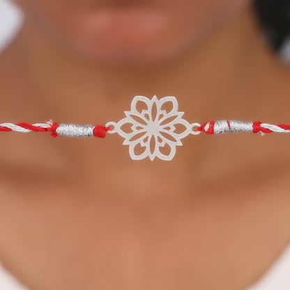 Silver Mandala Rakhi