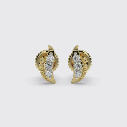 Gold Spark Diamond Earrings