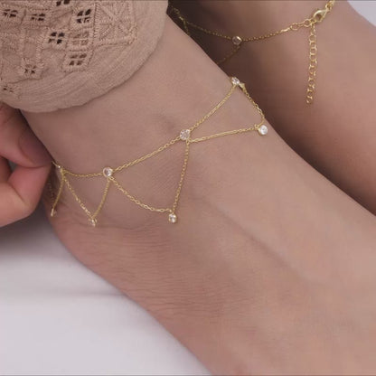 Golden Glory Finish Anklet