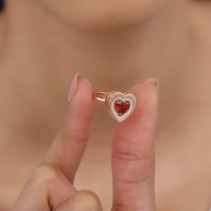 Rose Gold Adorable Heart Ring