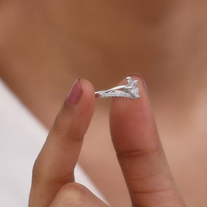 Silver Trillion Ring