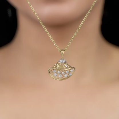 Gold Dream Radiance Diamond Pendant