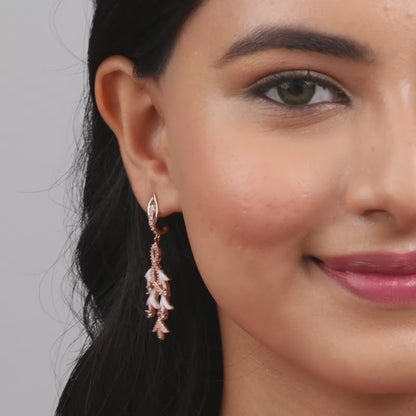 Rose Gold Dance of Musli Earrings