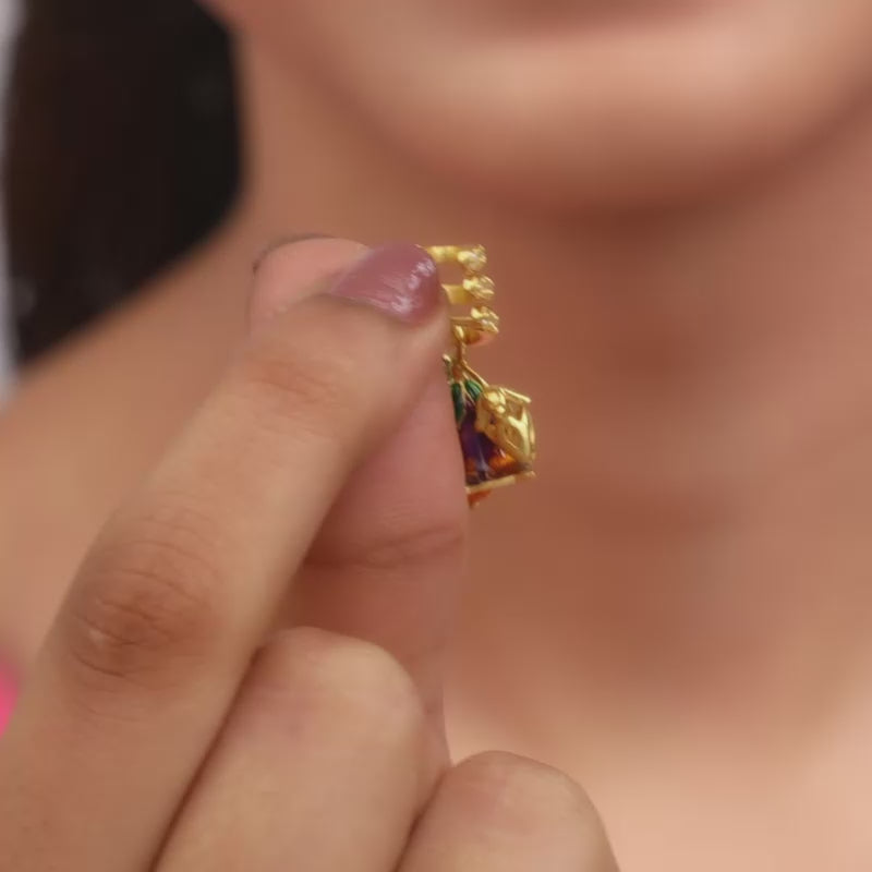 Khoi Mahum Marei Gold Earring – Maniyai Jewellery