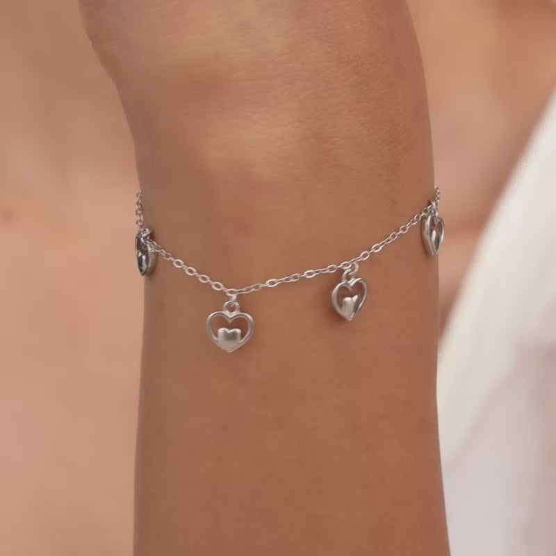 Sterling Silver Charm Bracelet - Snake Chain with Unique Clasp, Jewish  Jewelry | Judaica WebStore