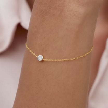 Gold Serene Sparkle Diamond Bracelet