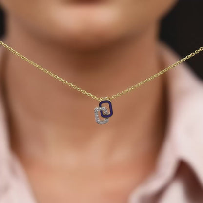 Gold Connected Diamond Pendant