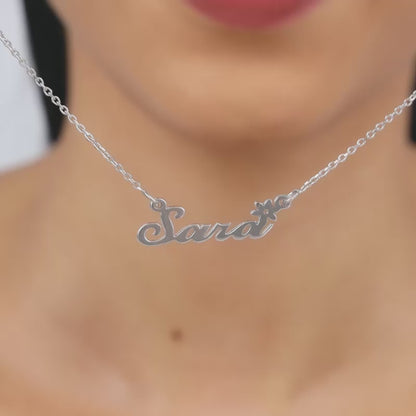 Silver Personalised Self Love Pendant