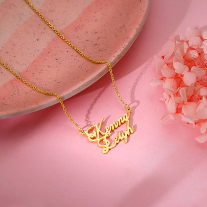 Golden Personalised Perfect Match Pendant