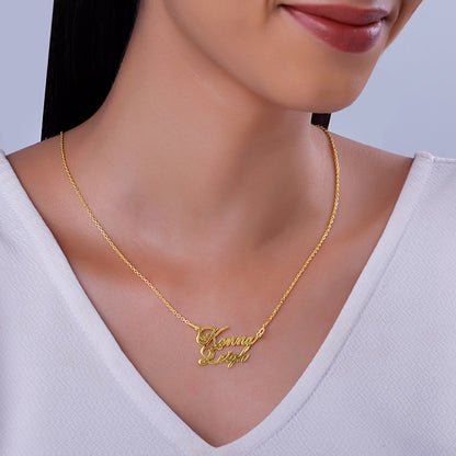 Golden Personalised Perfect Match Pendant