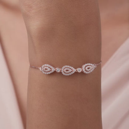 Rose Gold Love of Pears Bracelet