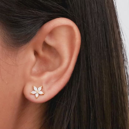 Golden Lily Earrings