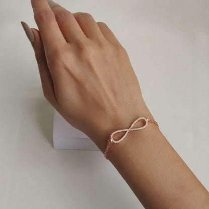 Rose Gold Infinity Bracelet