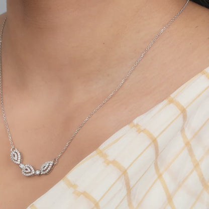 Silver Love of Pears Necklace