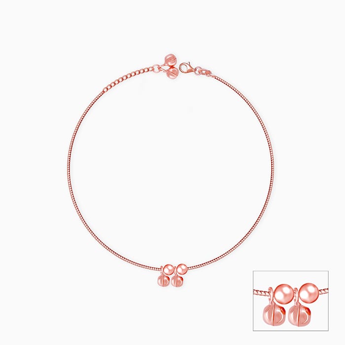 Rose Gold Jingle Anklet