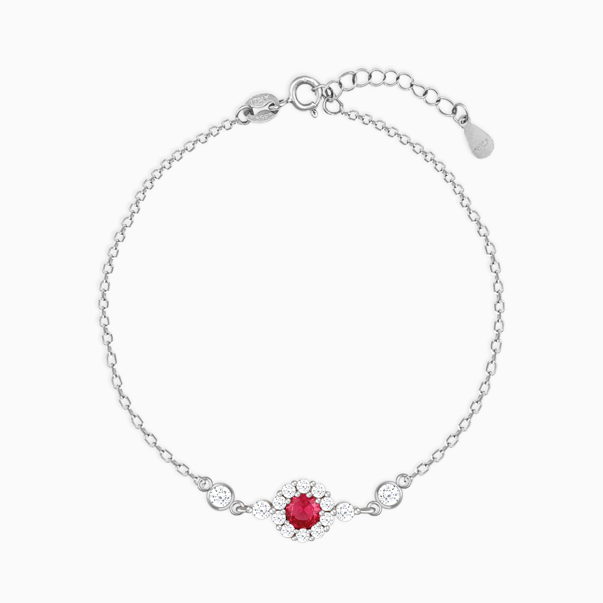 Natural Ruby Bracelet, Manik Gemstone Bracelet - Shraddha Shree Gems