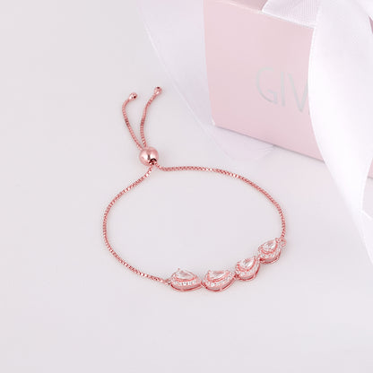 Rose Gold Perfect-Pear Bracelet