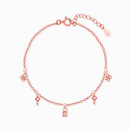 Rose Gold Secure Love Bracelet