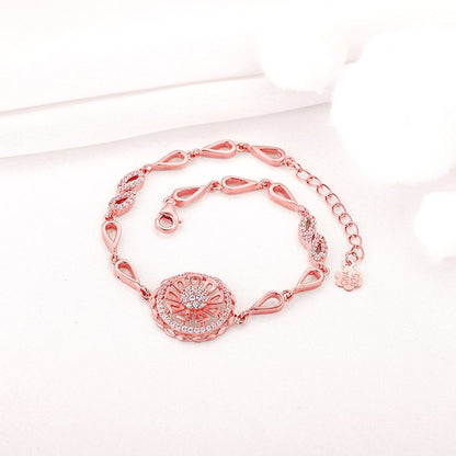 Rose Gold Flowery Tale Bracelet