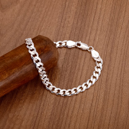 Silver Classic Bracelet for Him