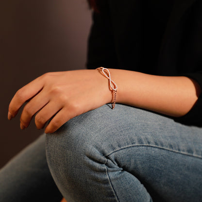 Rose Gold Infinity Bracelet