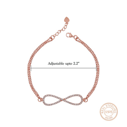 Rose Gold Infinity Bracelet