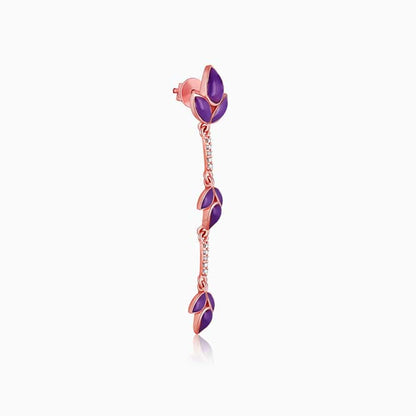 Rose Gold Mon Amour Dangling Earrings