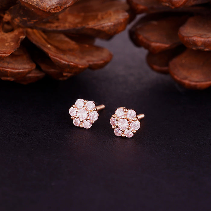 Fortune Miracle Plate Diamond Stud Earrings| Modern Studs| CaratLane