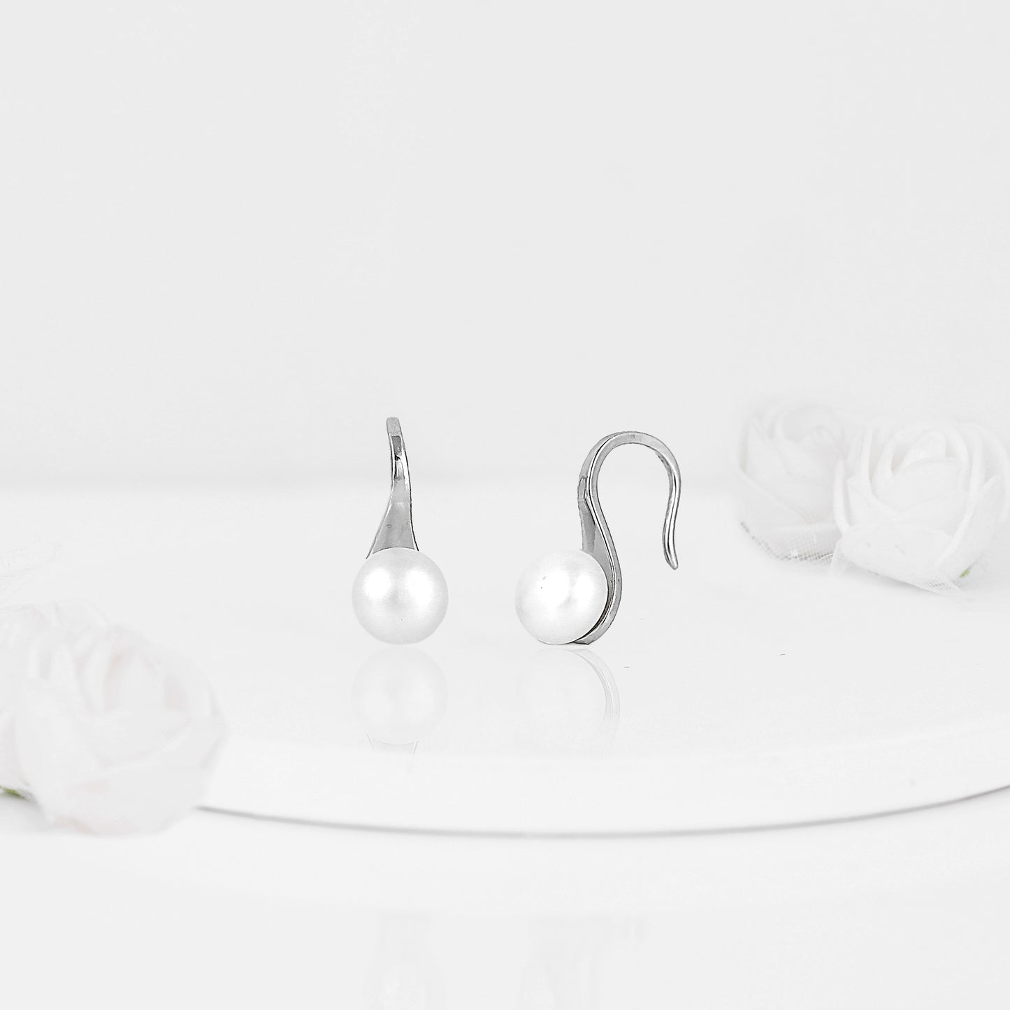 Silver White Pearl Moon Set